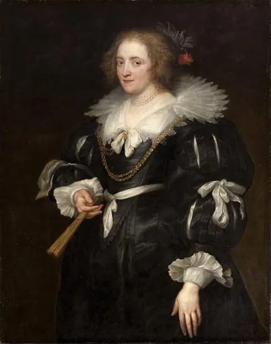 Portrait of Amalia of Solms-Braunfels, detail