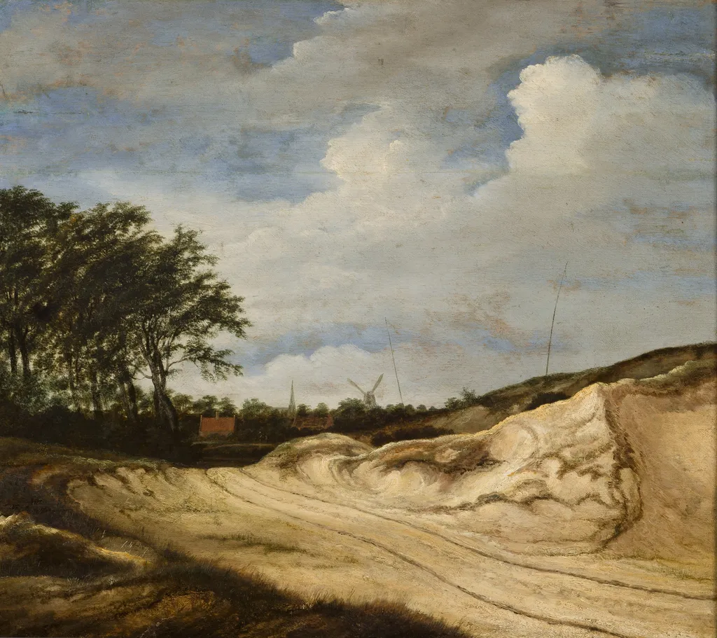 Landscape with the Dune, by Guillam Dubois, oil, 1650