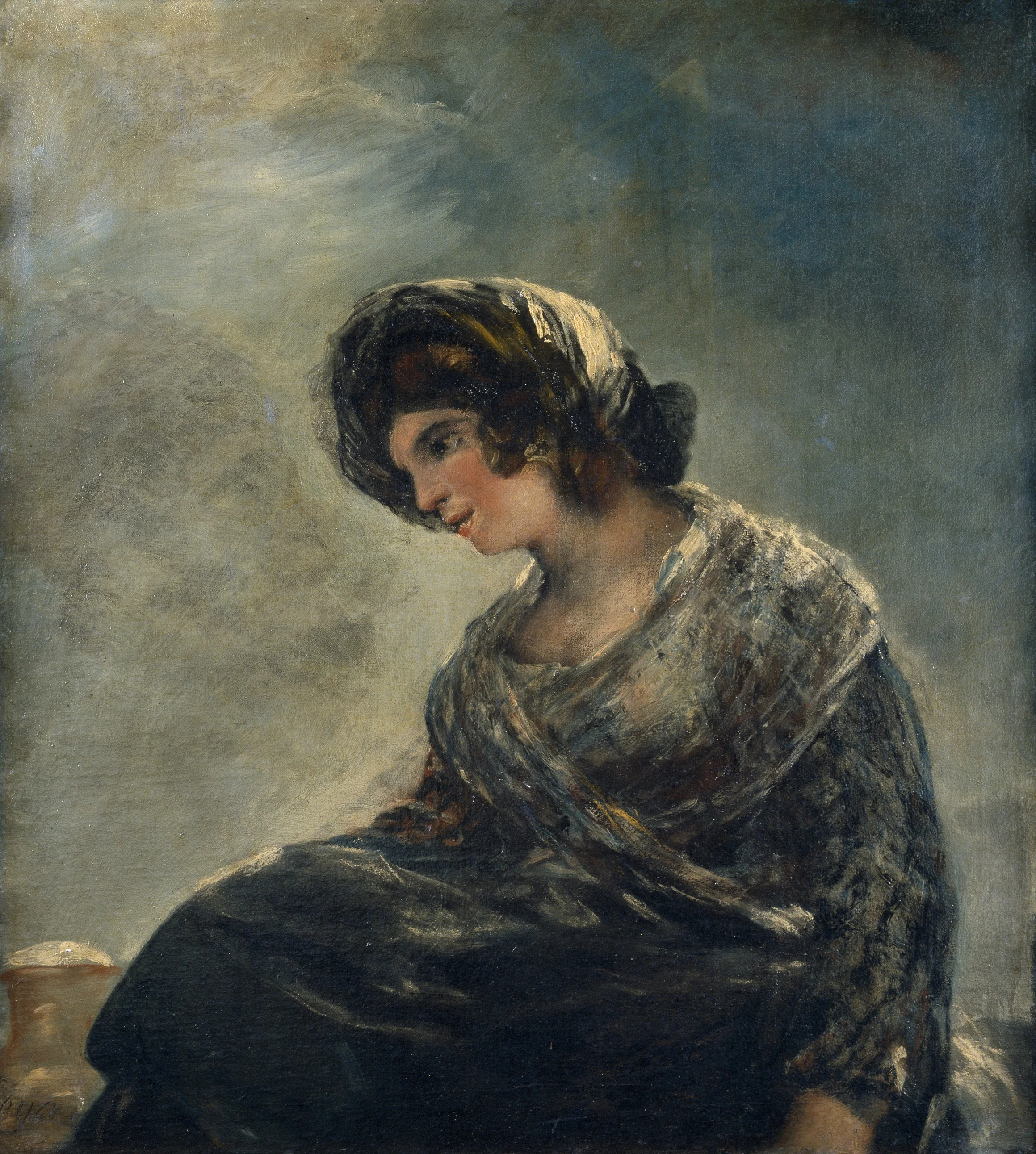 The Milkmaid of Bordeaux, detail