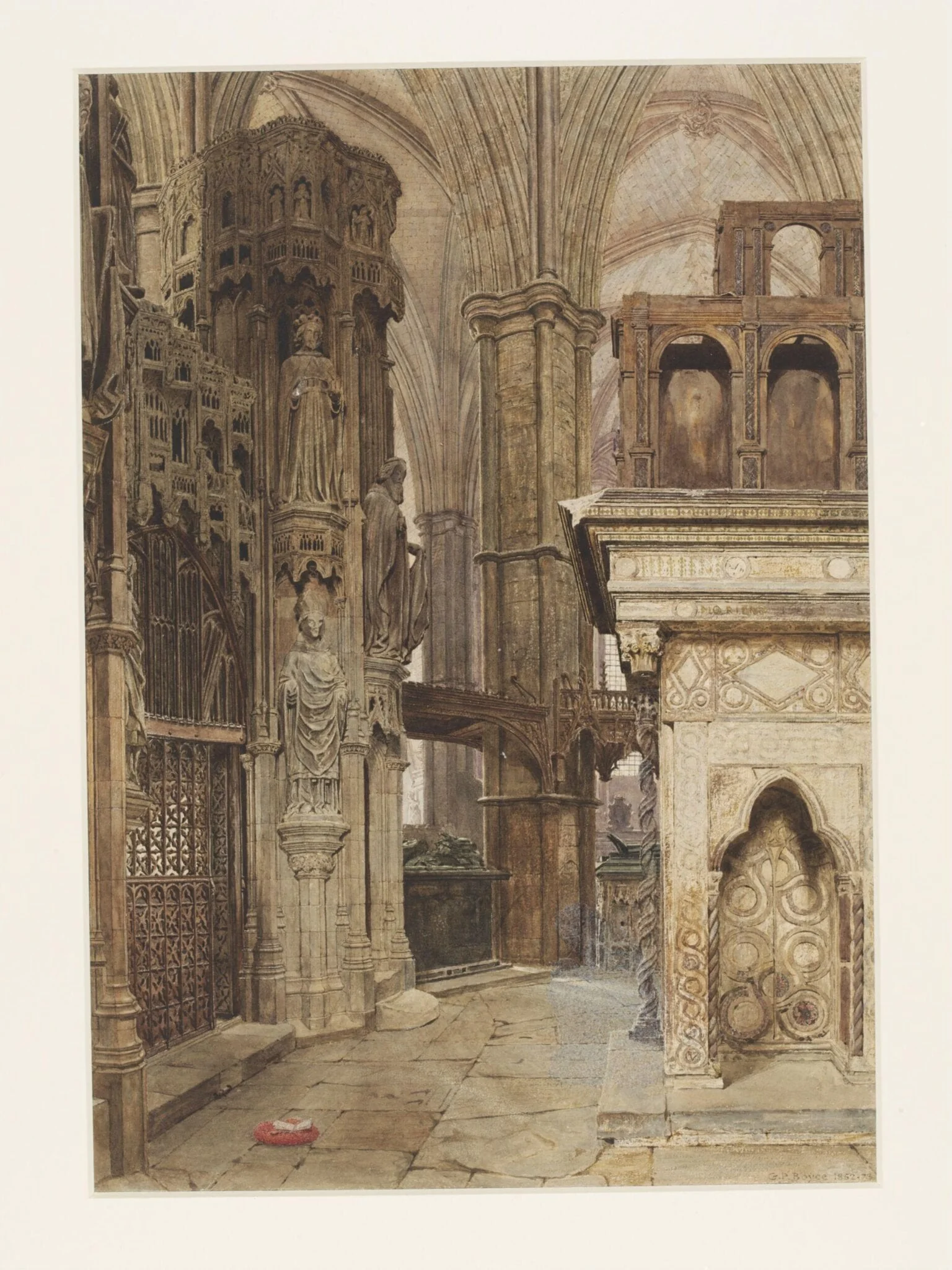 The East End of Edward the Confessor's Chapel and Tomb, As They Now Stand, detail
