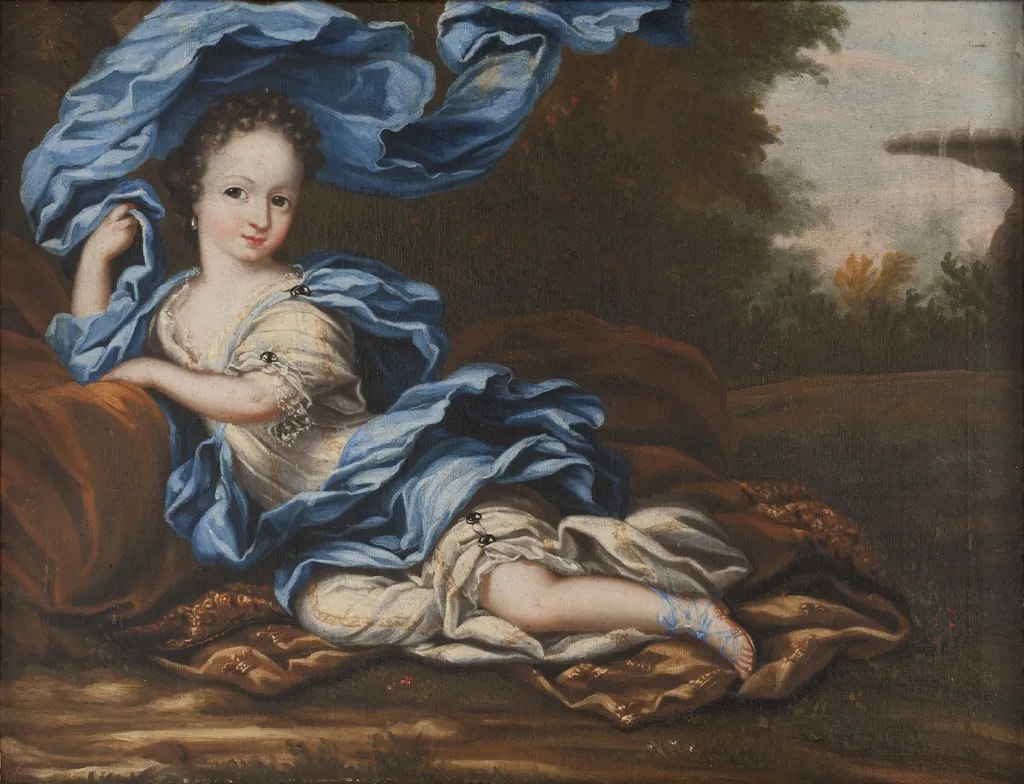 Hedvig Sophia of Sweden (1681–1708), Swedish princess and a Duchess Consort of Holstein-Gottorp, Spouse  Frederick IV, Duke of Holstein-Gottorp, by Anna Maria Ehrenstrahl, unspecified, 1692