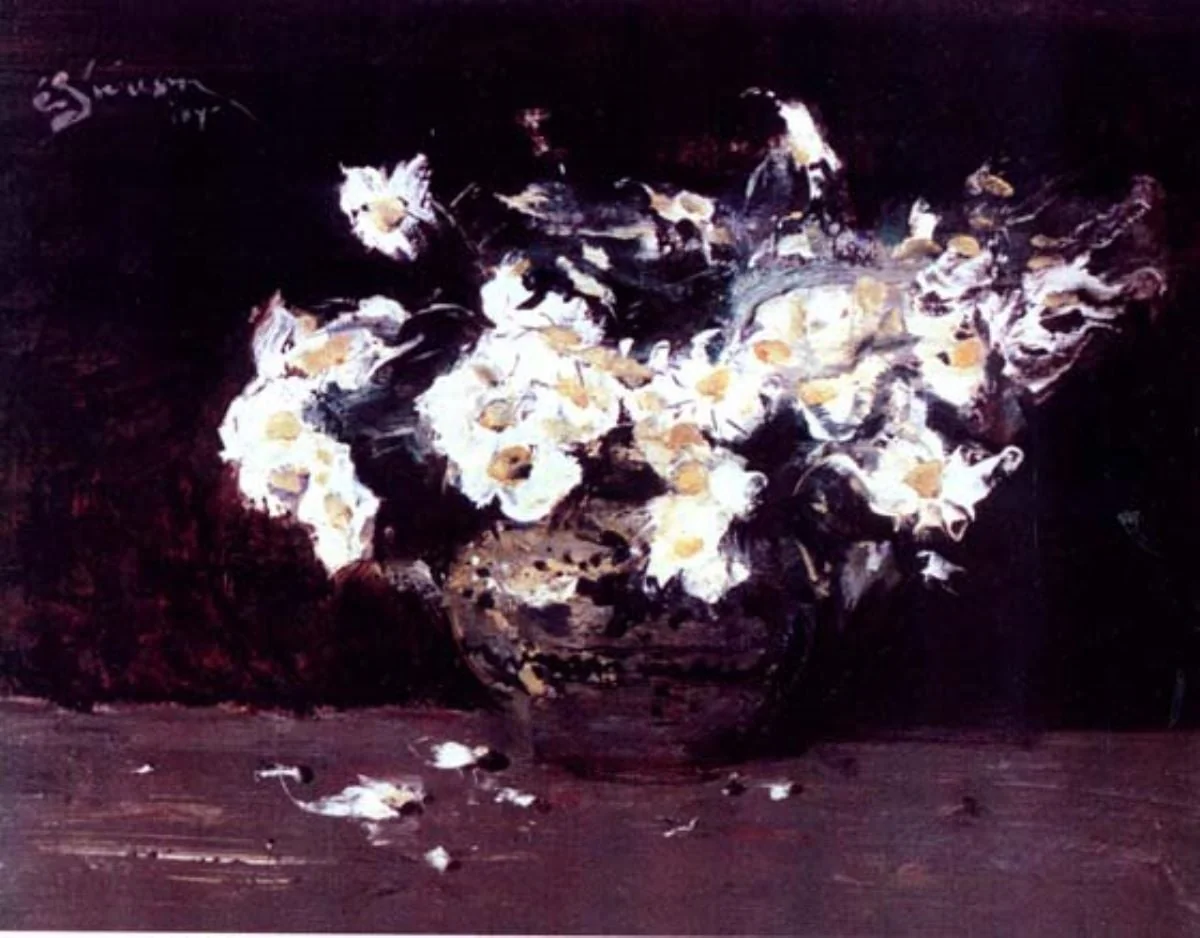 Flori albe, detail
