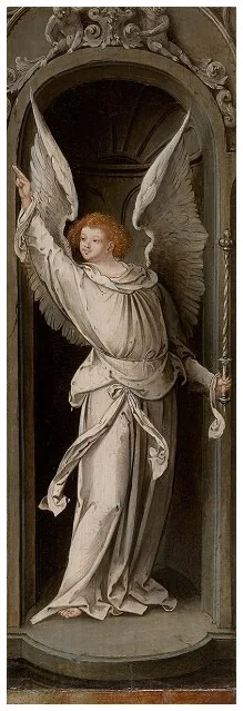 Annunciation (Angel), detail