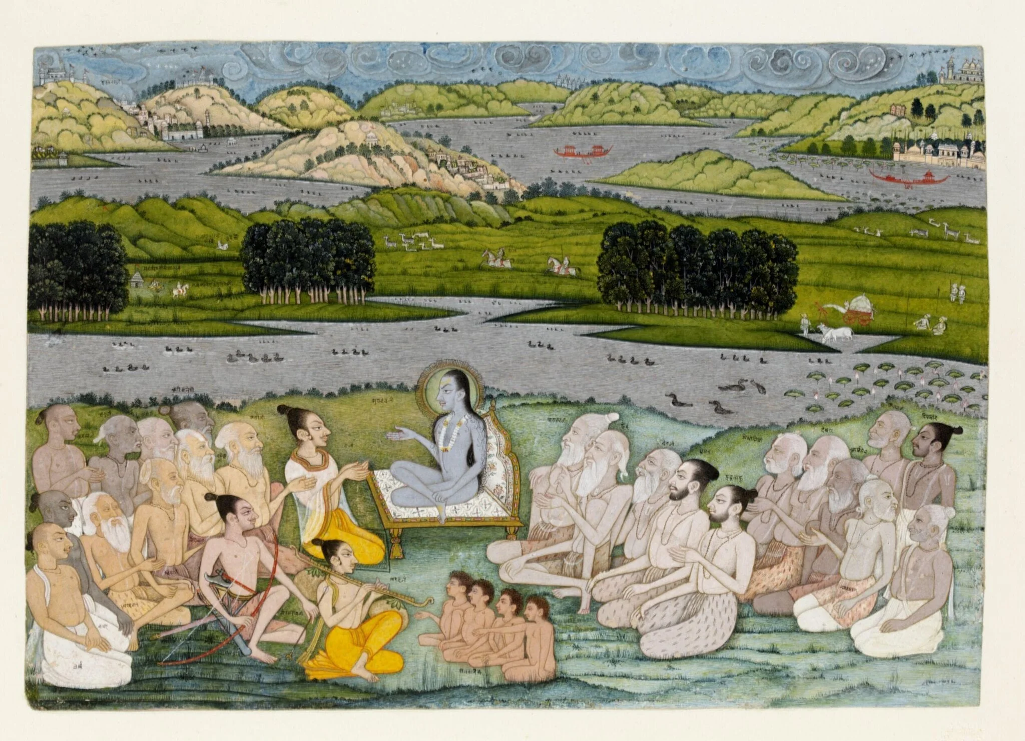 Sukhdev and King Parikshit, detail