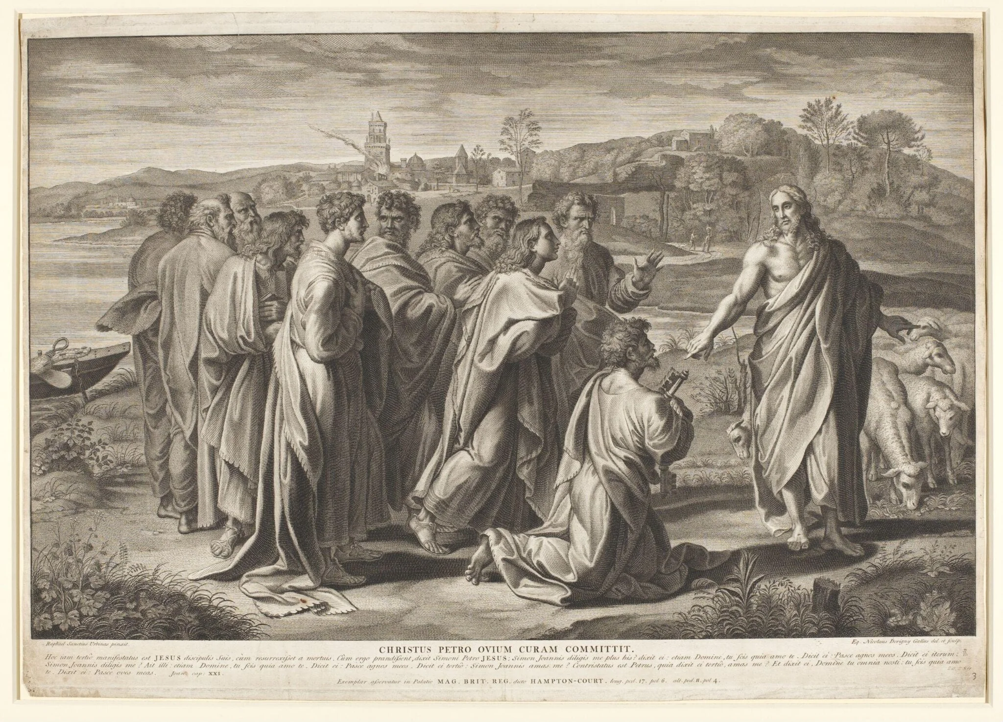 Christ's Charge to Peter, detail