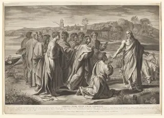 Christ's Charge to Peter, by Nicholas Dorigny, 1719