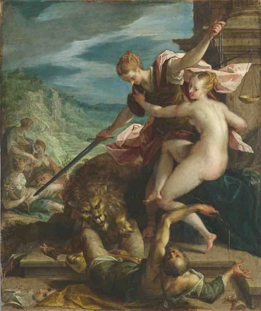 The Triumph of Truth, detail