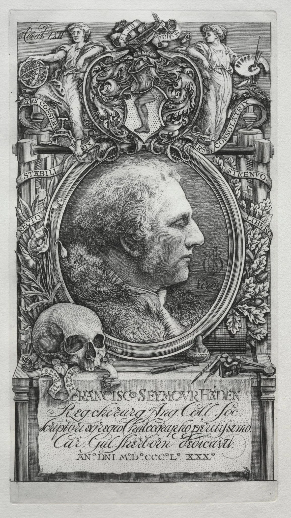 Hadeniana - Portrait of Sir Francis Seymour Haden, detail