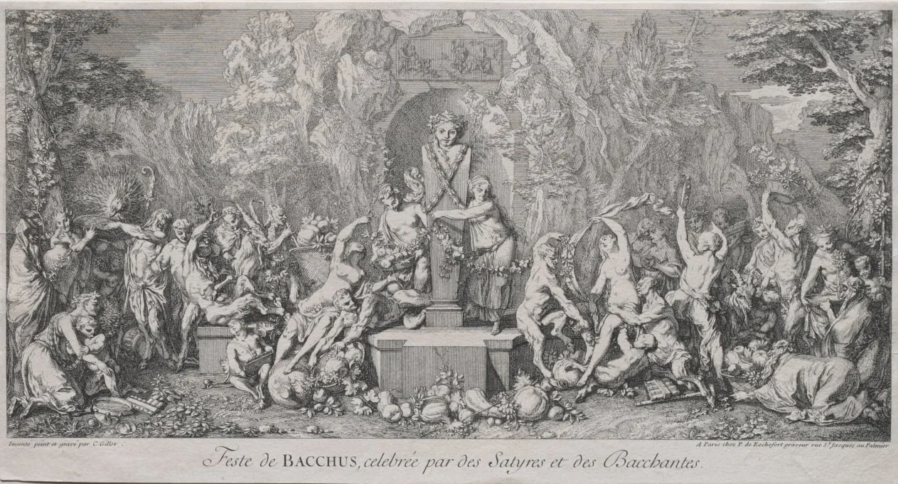The Four Festivals: Festival of Bacchus, detail