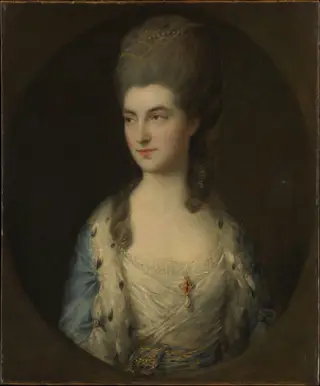 Portrait of a Young Woman, Called Miss Sparrow, by Thomas Gainsborough, oil, 1770