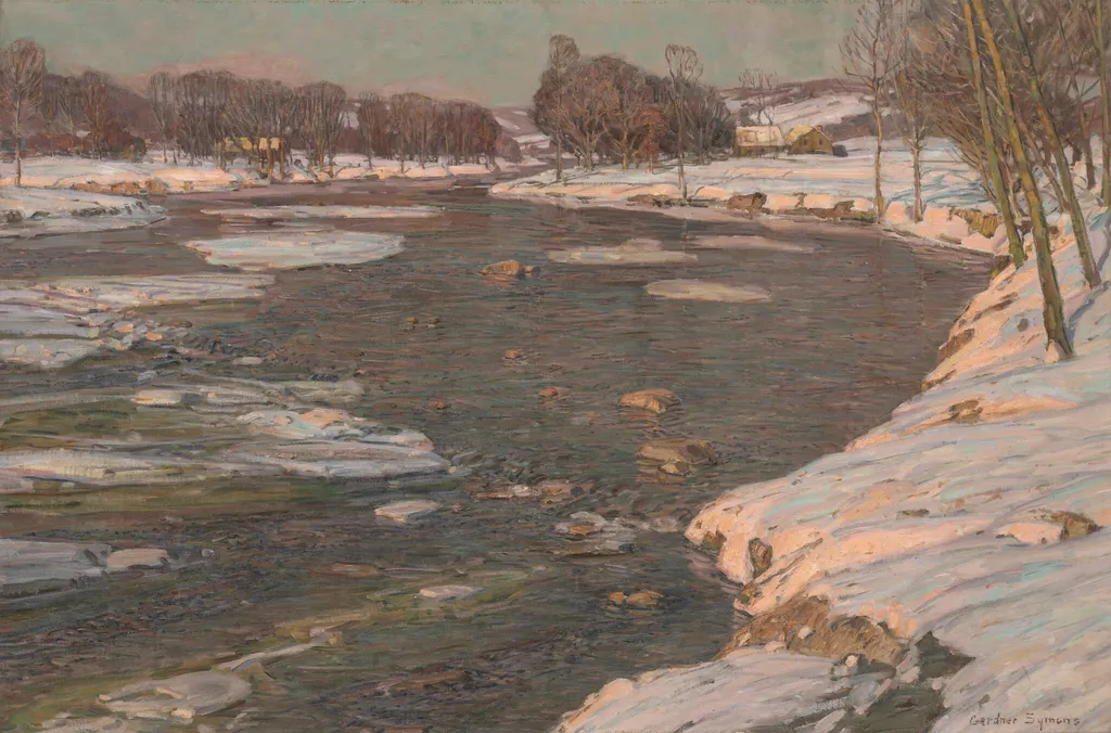 The Winter Sun, by George Gardner Symons, oil, 1909