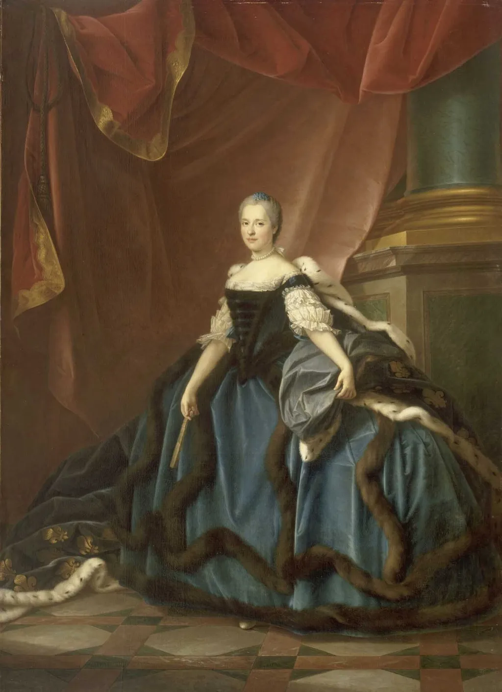 Marie-Josephus of Saxe, by Jean-Martial Frédou, oil, 1767
