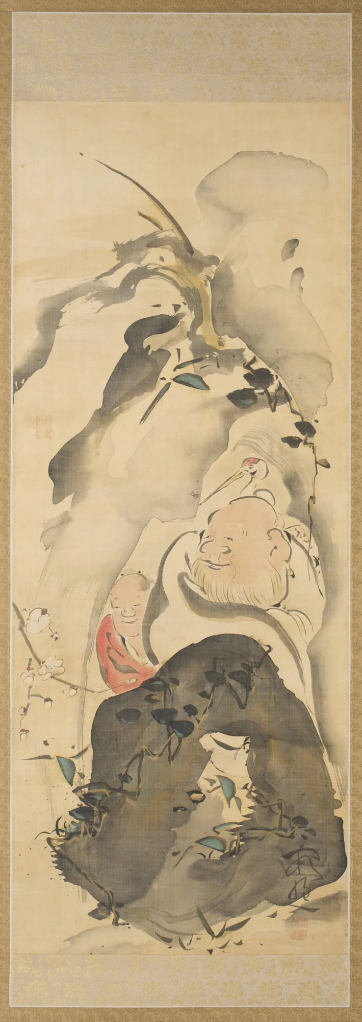 Lin Heqing and Plum Blossoms, detail