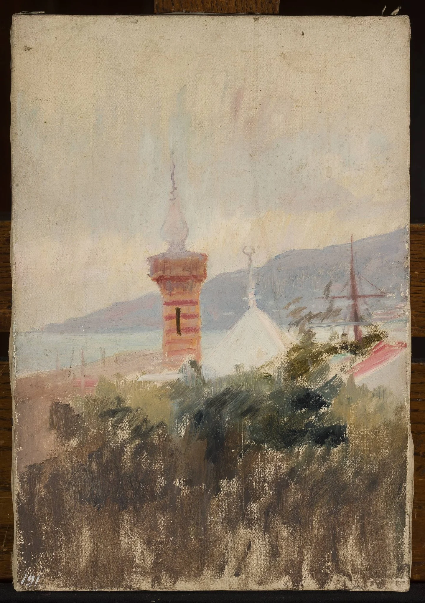 Mosque in Alupka. From the journey to Crimea, detail