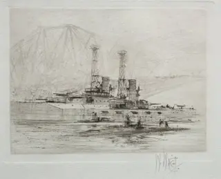 U. S. S. Delaware, by William Walcot, 1918