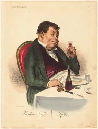 Bordeaux-Laffite, by Honoré Daumier, ink, 1836