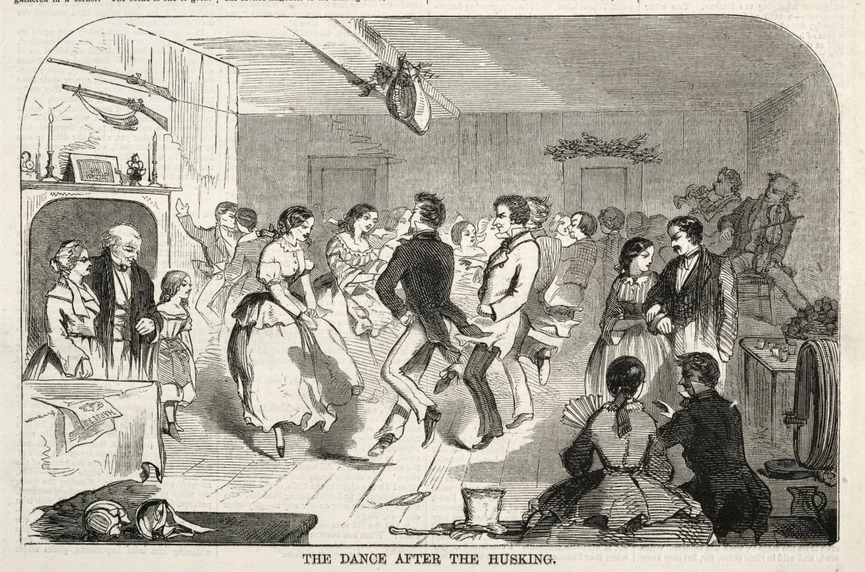 The Dance after the Husking, detail
