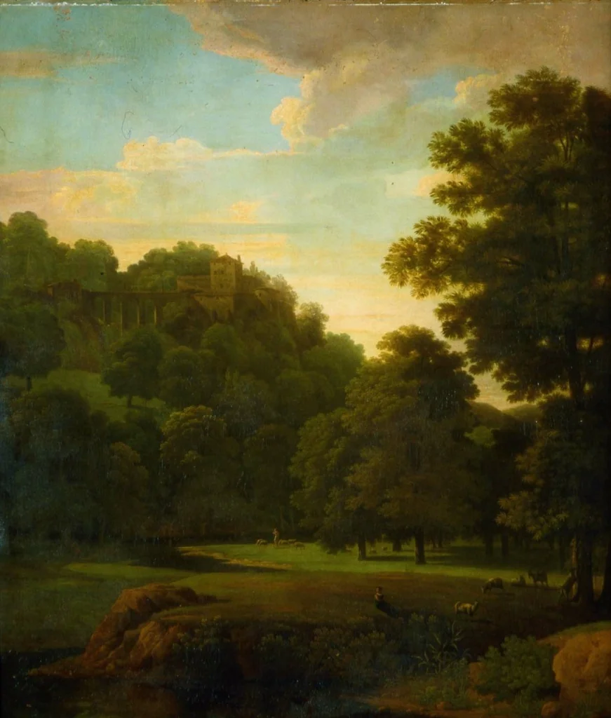 Landscape with Bathers and Shepherds, detail