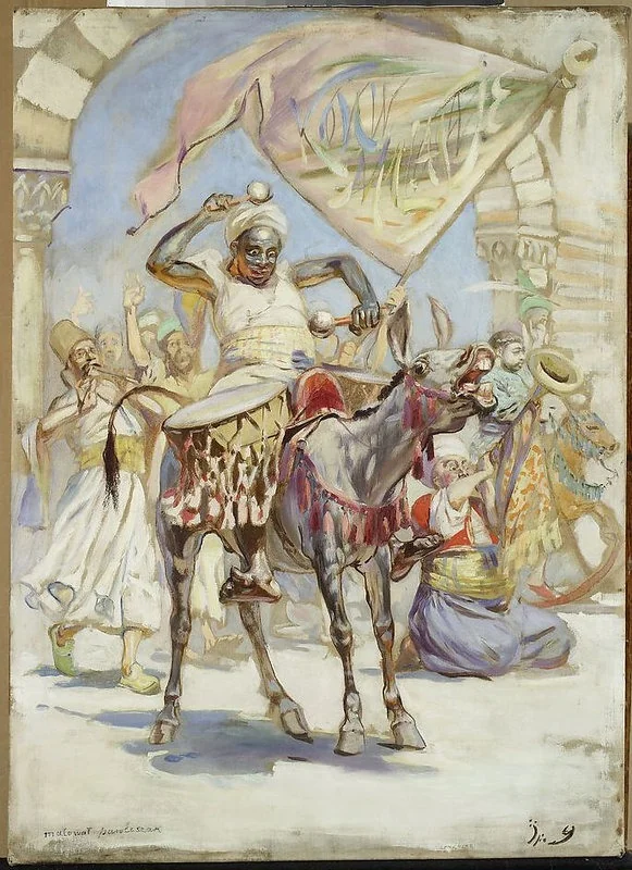 Eastern musicians, detail