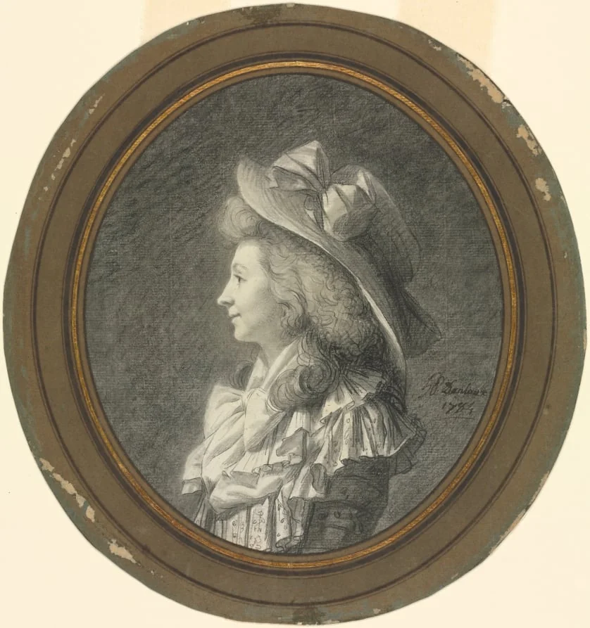 Woman in Profile, Turned to the Left, detail