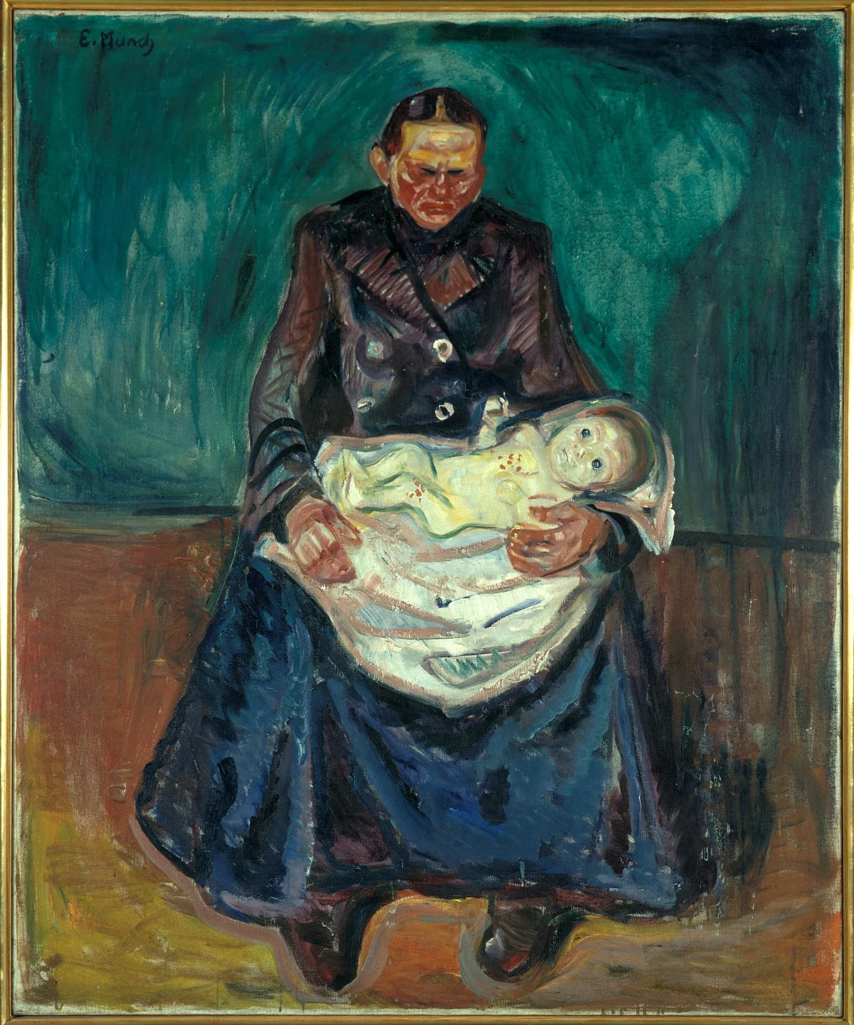 Woman with Sick Child. Inheritance, detail