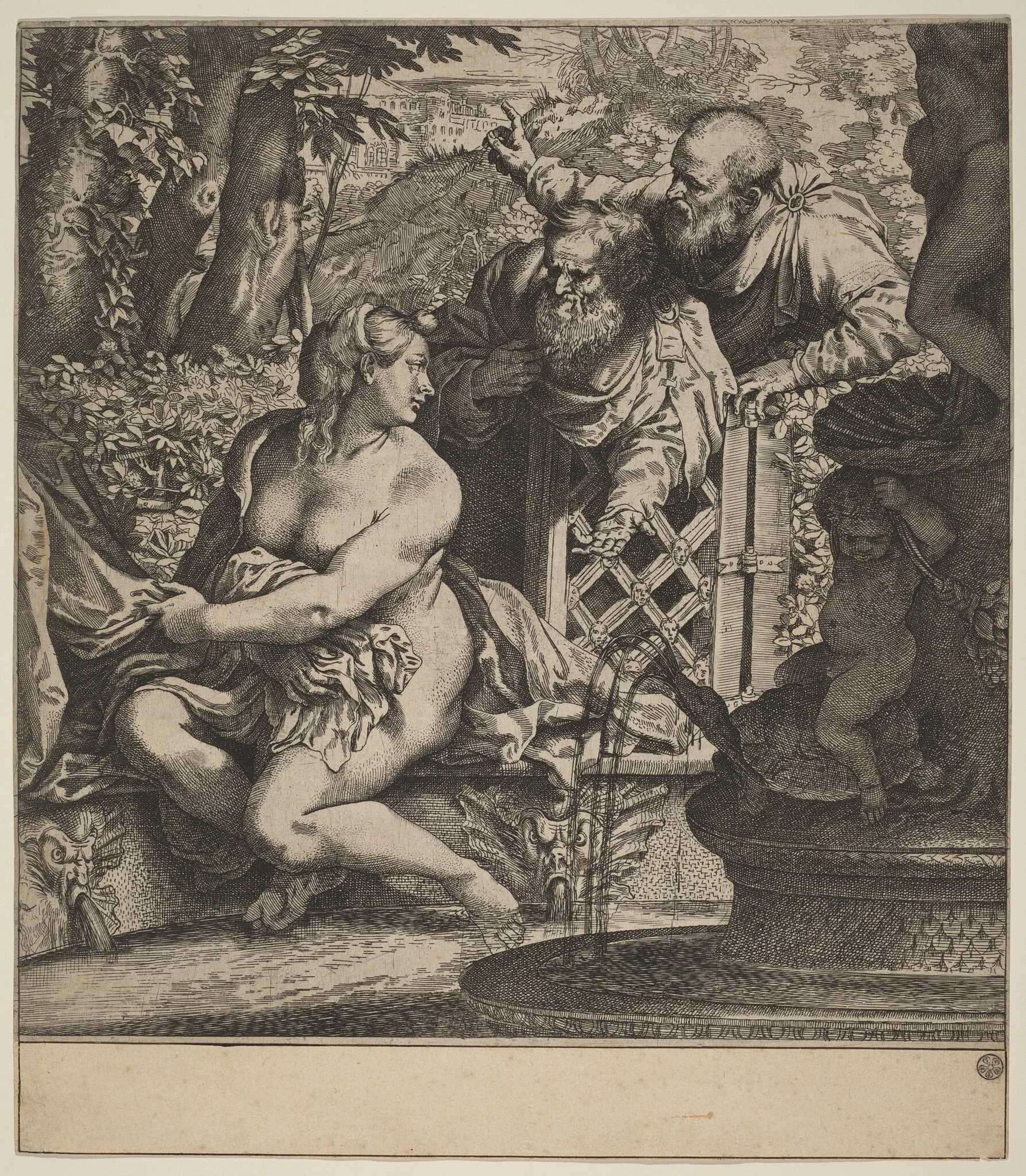 Susanna and the Elders, detail