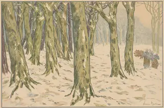 The Woods, Winter, by Henri Rivière, 1898