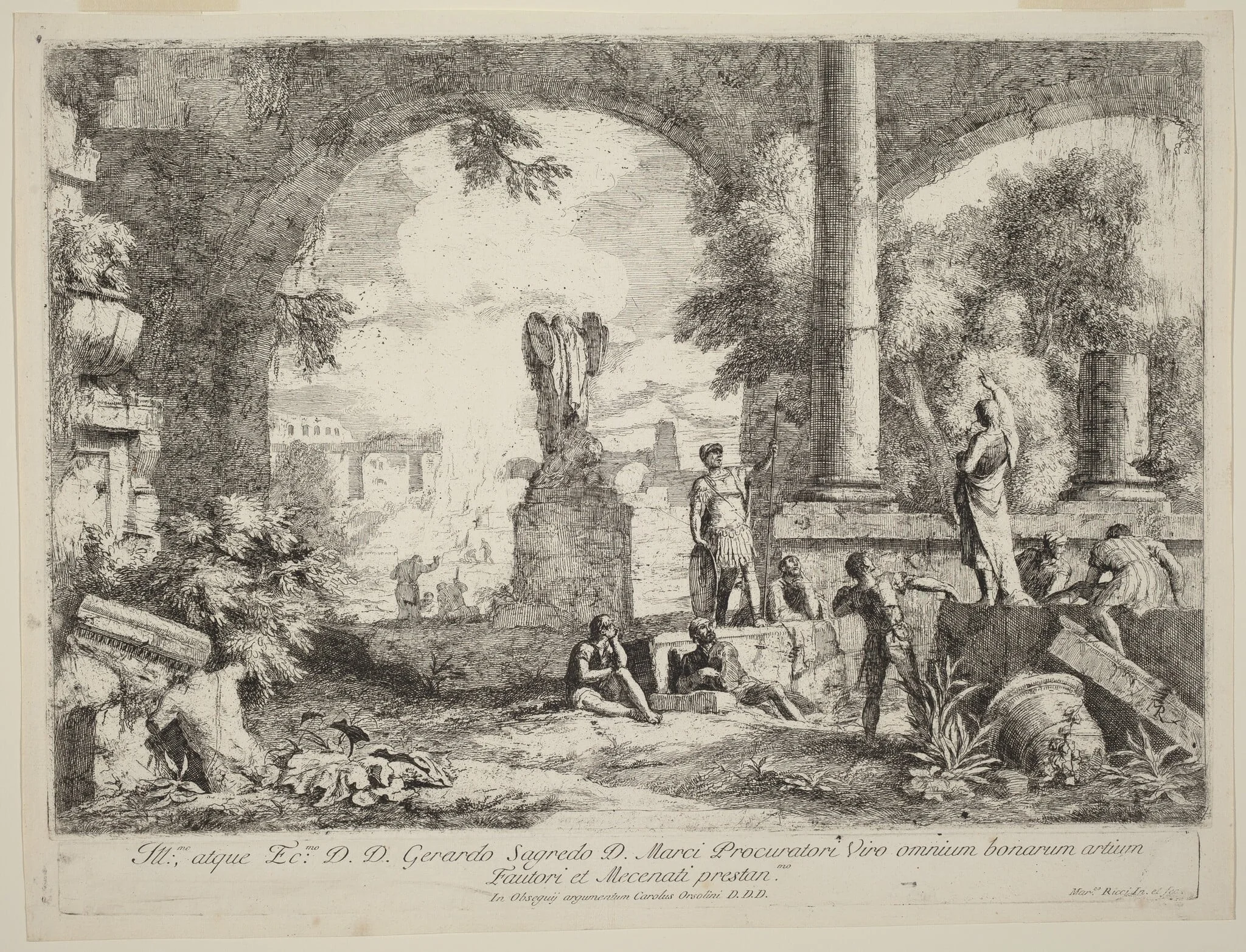 Landscape with Classical Ruins, detail