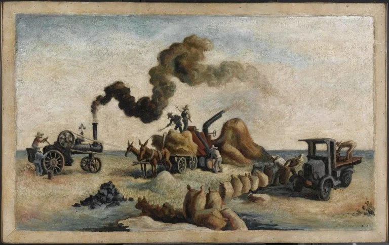 Louisiana Rice Fields, detail