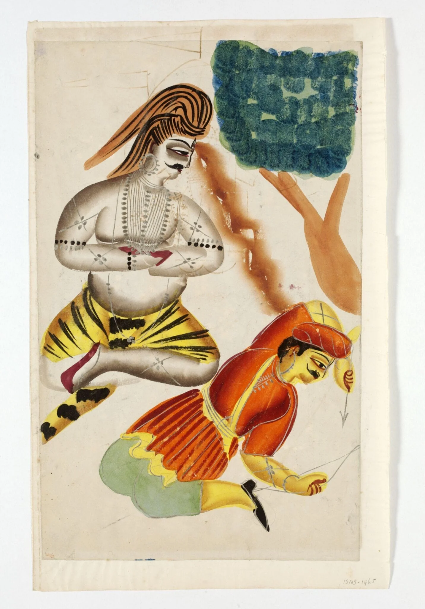 Shiva and Kama, detail