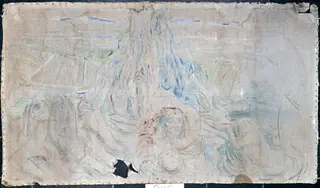 The Human Mountain, by Edvard Munch, oil, 1909