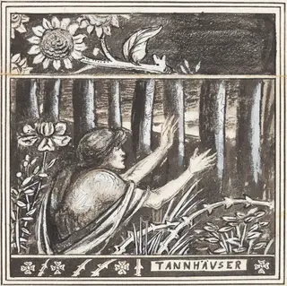 Tannhäuser, by Aubrey Beardsley, ink, 1885