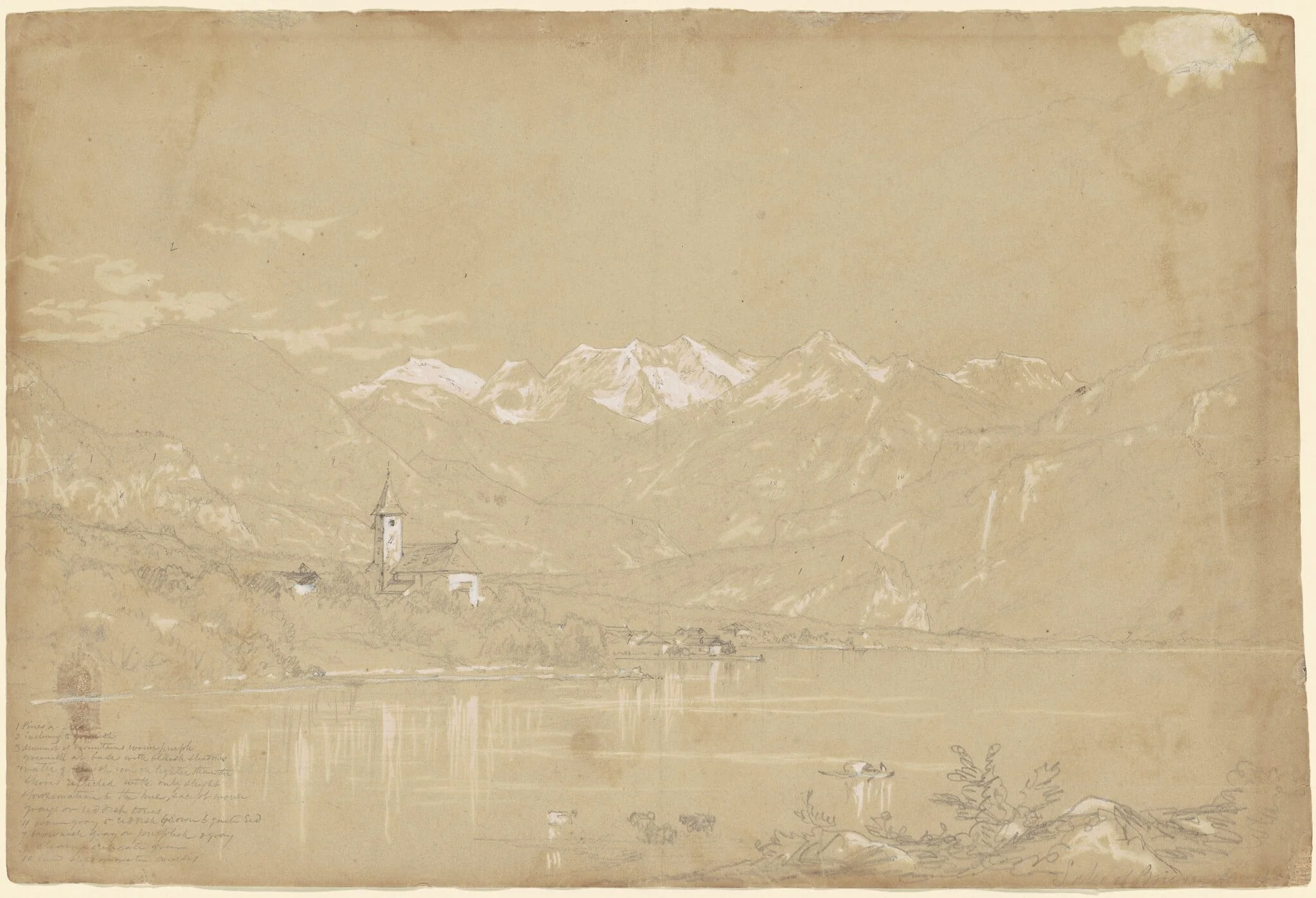 Lake of Brienz, detail