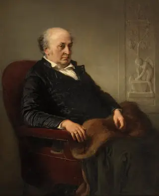 Painting of Wilhelm Schadow, by Eduard Bendemann, oil, 1860