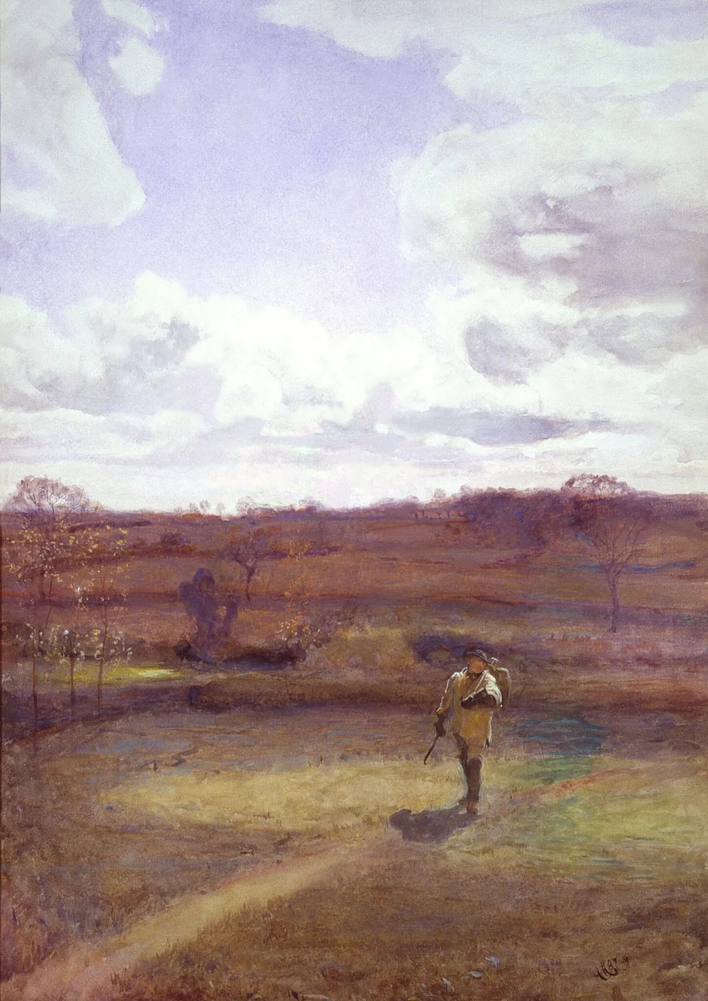 The Itinerant, by Hubert von Herkomer, watercolor, 1888