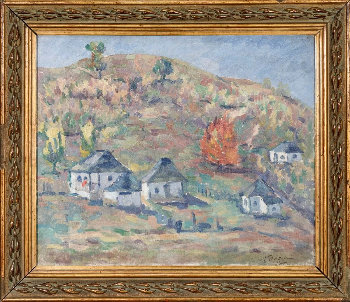 Peisaj din Ilovăț, detail