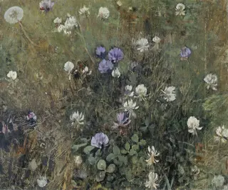 Blooming Clover, by Jacobus van Looy, oil, 1899