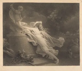 L'invocation a l'amour, by Carl Guttenberg, ink, 1766