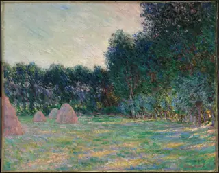 Meadow with Haystacks near Giverny, by Claude Monet, oil, 1893
