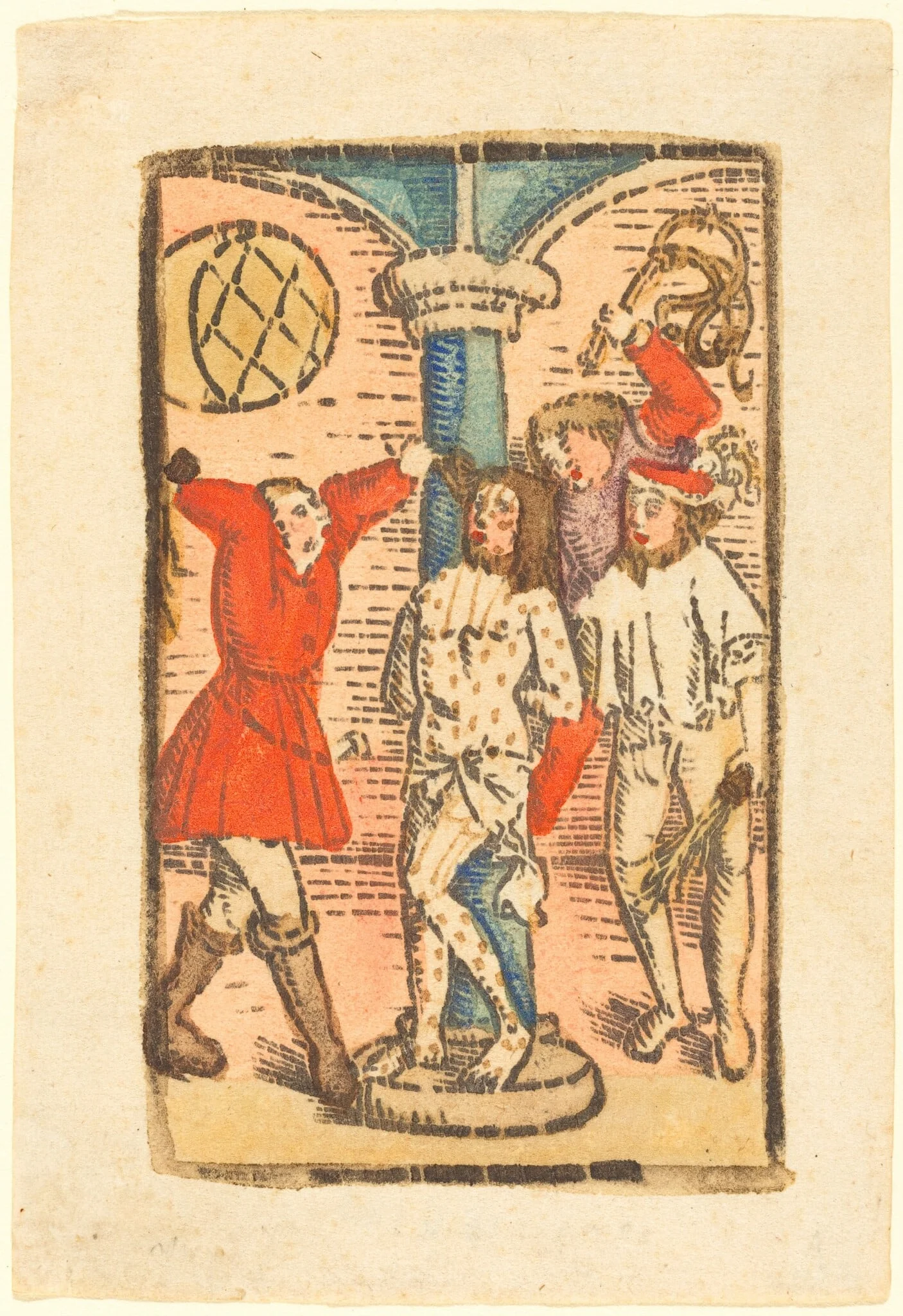 The Flagellation, detail
