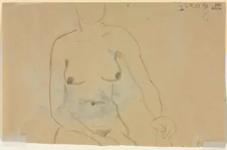 Torso of a Nude Woman (verso), by Jane Poupelet, 1904