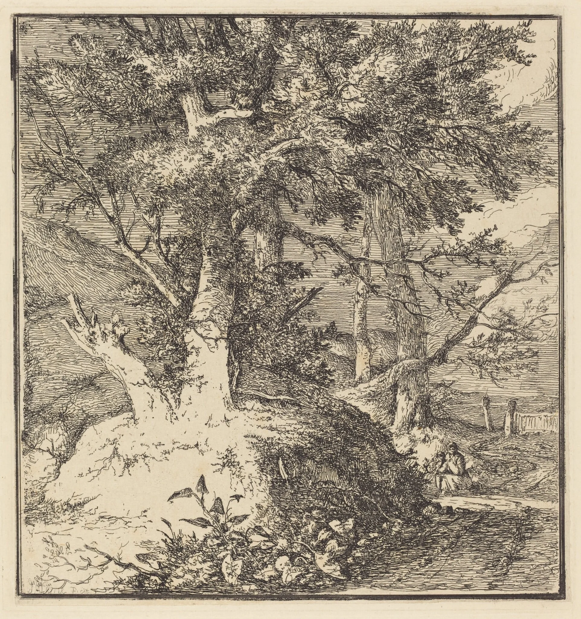 Tree on a Mound, detail