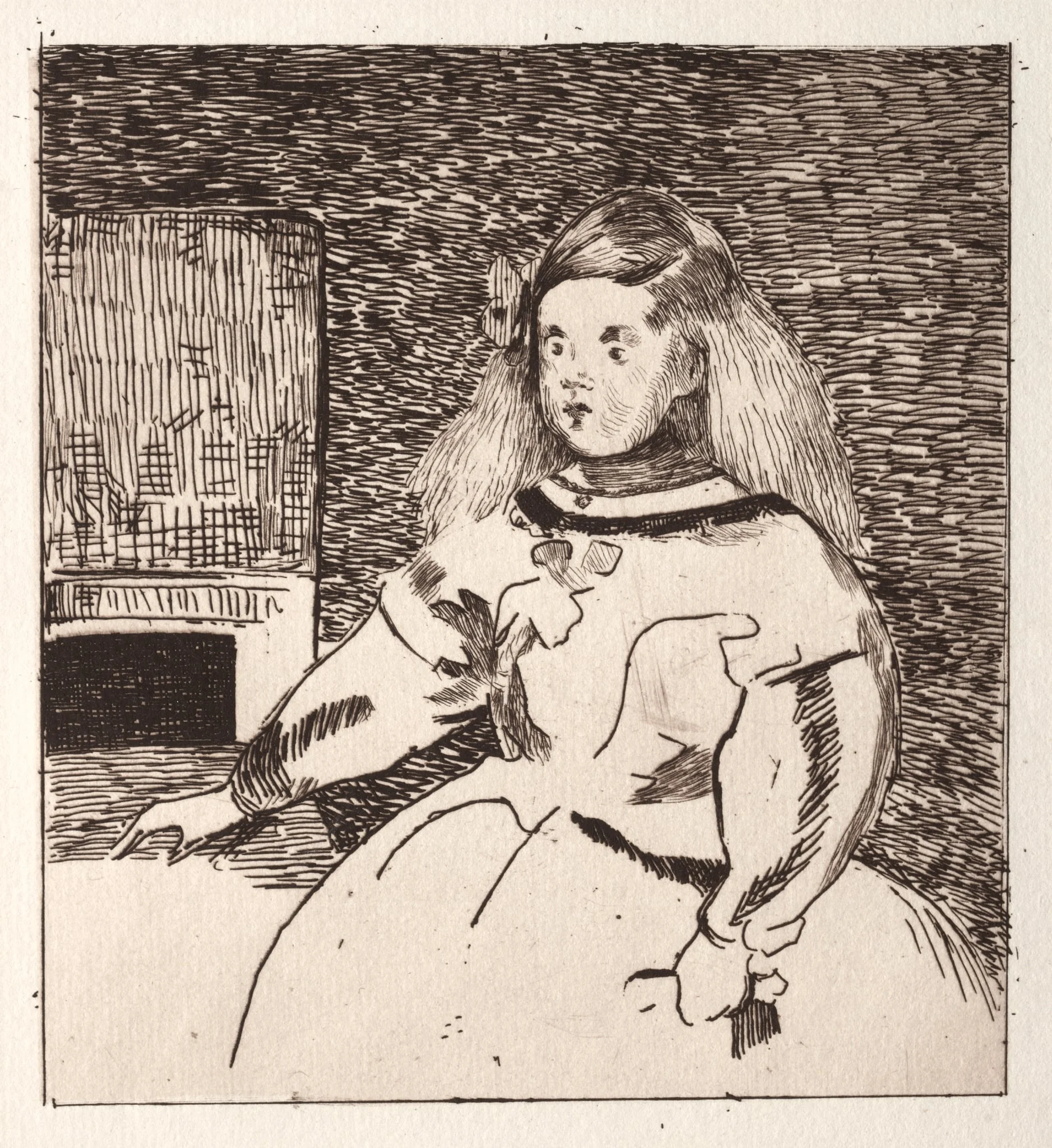 L'infante Marguerite, detail