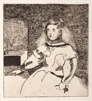 L'infante Marguerite, by Édouard Manet, 1861