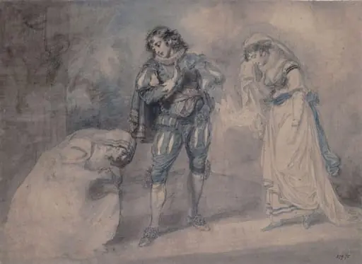 Pierre du Terrail, Chevalier de Bayard, by John Hodges Benwell, watercolor, 1792