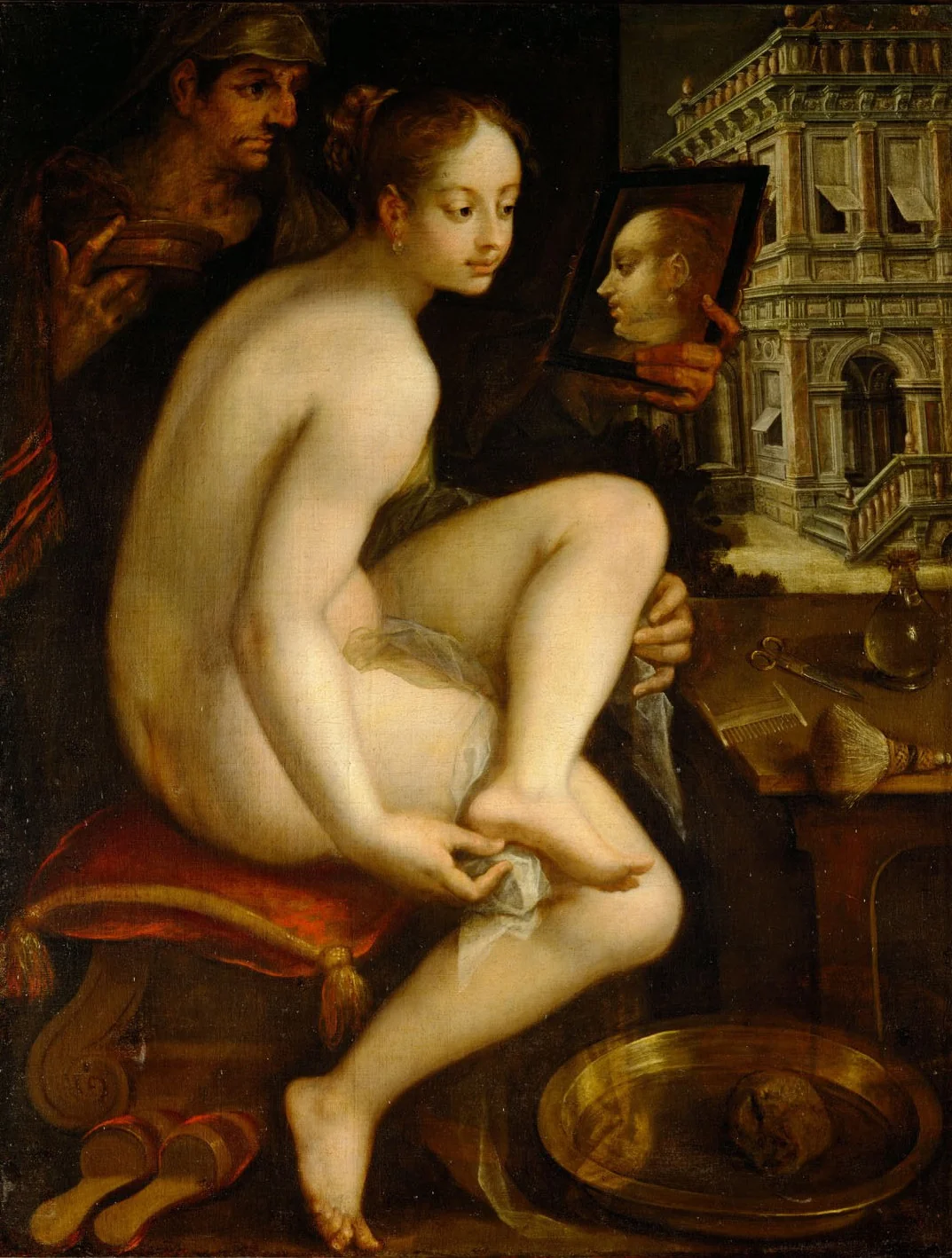 David and Bathsheba, detail