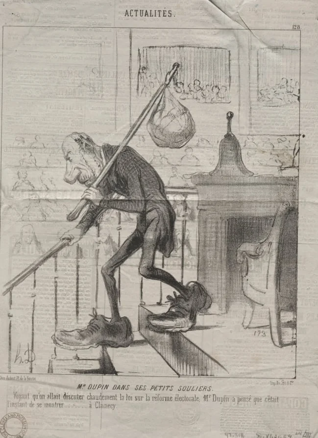 Mr. Dupin in His Little Shoes, detail