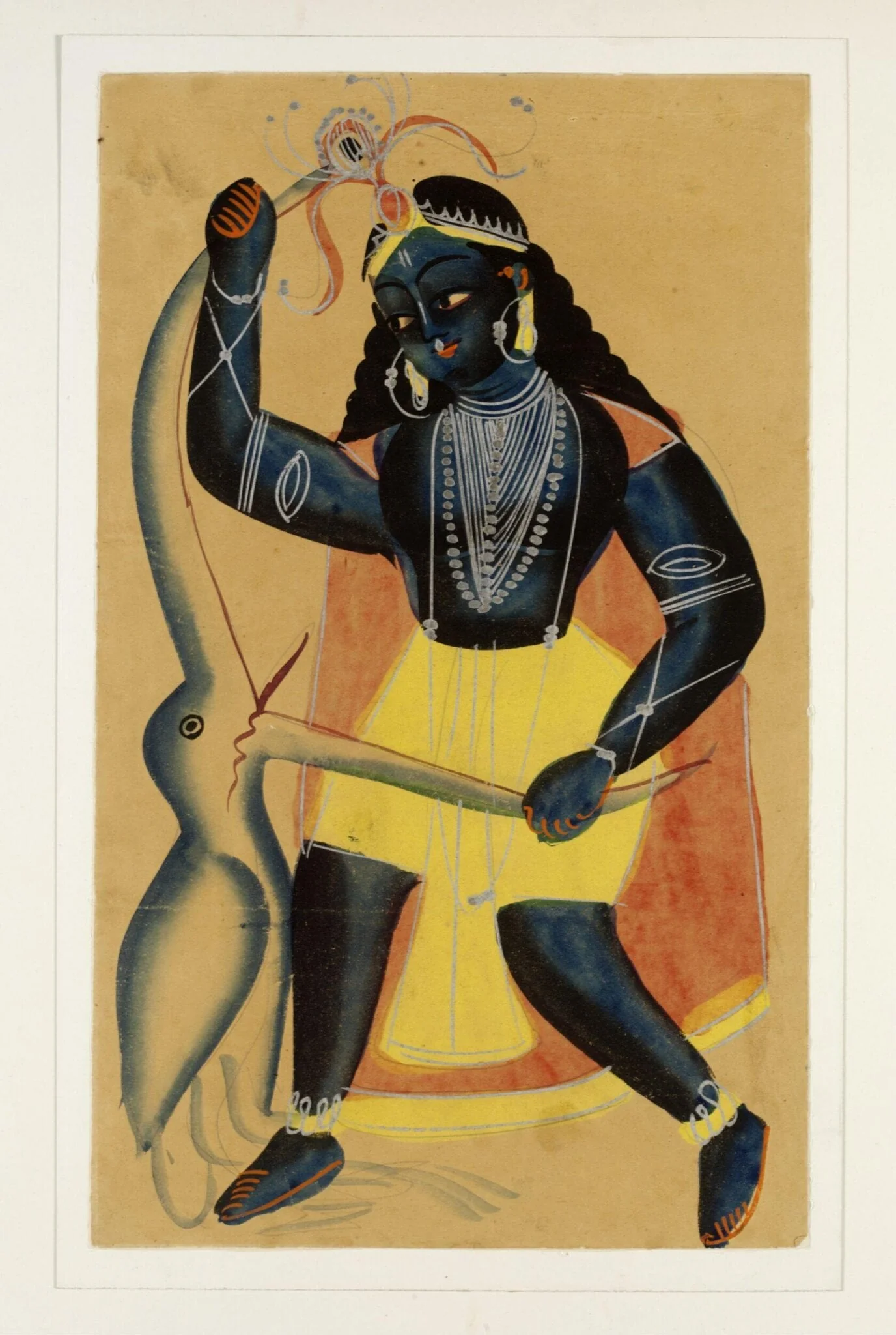 Krishna and Bakasura, detail