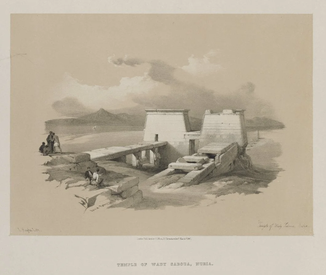 Egypt and Nubia, Volume I: Temple of Wady Saboua, Nubia, detail
