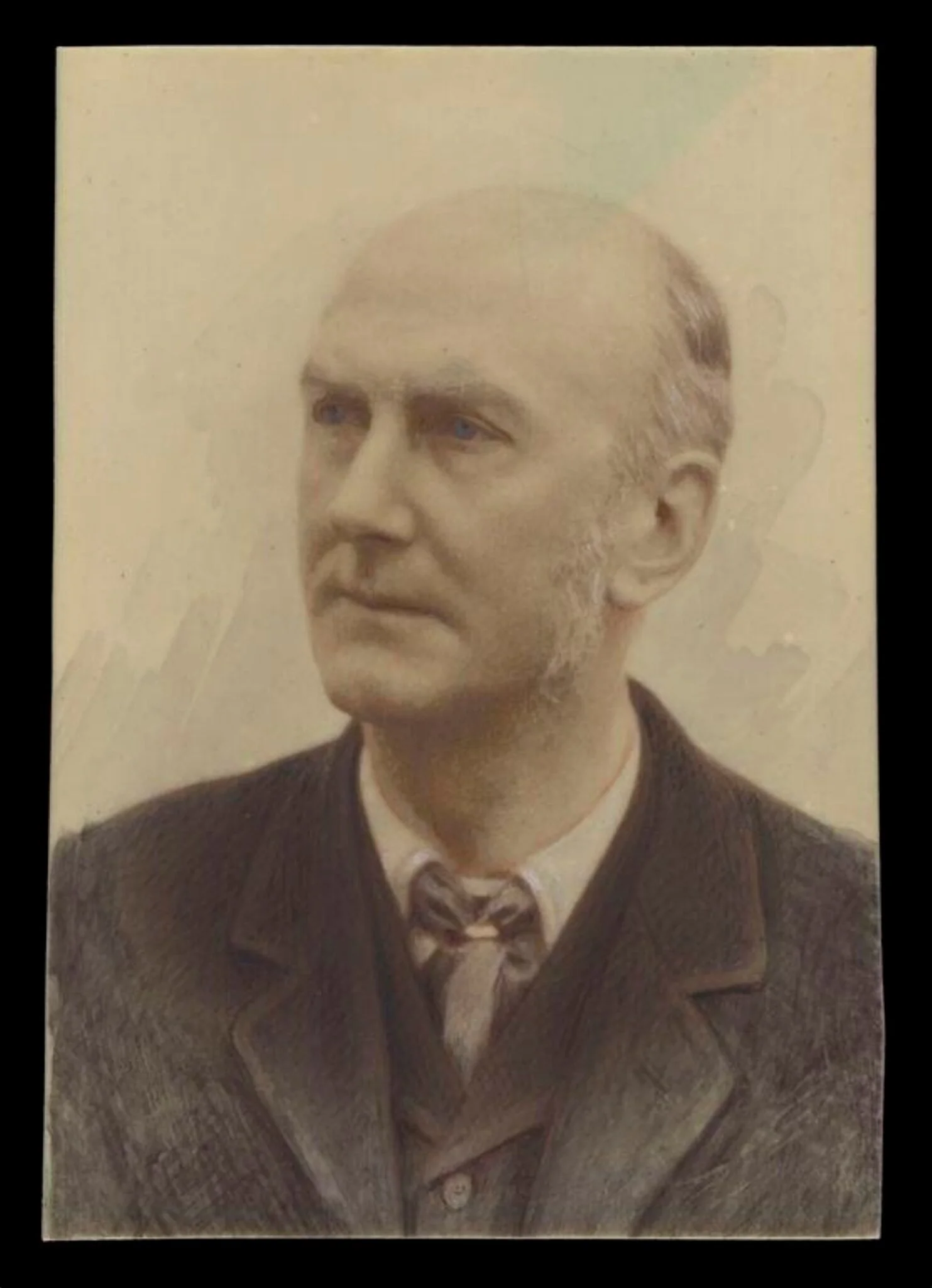 Watercolour Portrait of a Man, detail